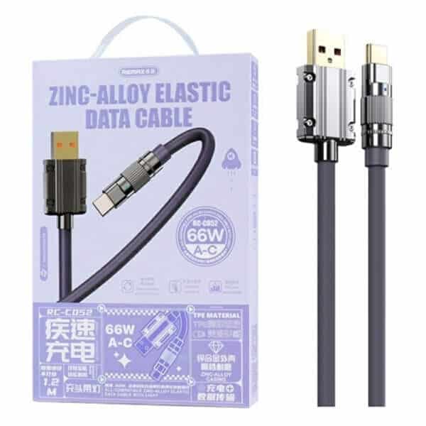 The REMAX RC-C052 USB A to Type C With Light Fast Charging Data Sync Cable Cord For Samsung Galaxy Google Nokia Oppo Motorola The REMAX RC-C052 USB A to Type C With Light Fast Charging Data Sync Cable Cord For Samsung Galaxy Google Nokia Oppo Motorola